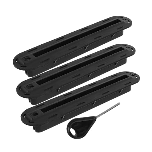 Kisangel 1 Set Surfboard Fin Box with Adjustable Slot Durable PVC Holder with Hole Includes Fin Screws and Key for Various Surfing Styles Enhanced Stability and Control