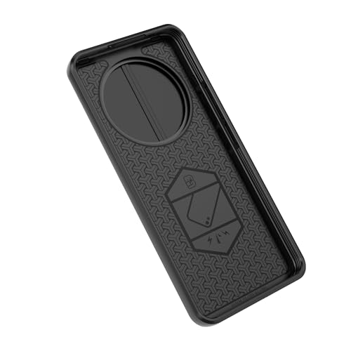 Image of TPU+PC Camshield Pro Case With Slide Camera Protection And Ring Stand Bumper Back Case Cover For Realme 13 Pro Plus 5G / 13 Pro 5G (Black)
