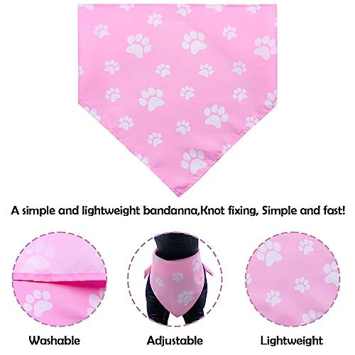 Pai sence 30pcs paw print dog bandanas bulk for small medium pets adjustable cat scarves daily birthday party wedding holiday bone yorkie triangle bibs scarf for girl boy grooming accessories 3 Pai sence 30pcs paw print dog bandanas bulk for small medium pets adjustable cat scarves daily birthday party wedding holiday bone yorkie triangle bibs scarf for girl boy grooming accessories - image 4