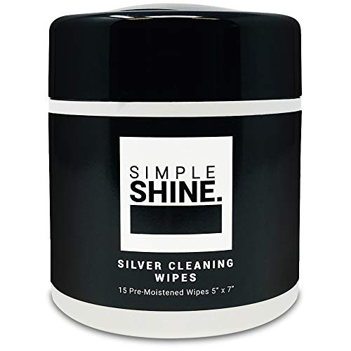 Silver Cleaning Wipes, 100% Cotton Wet Polishing | Best for Sterling Jewelry, Silverware
