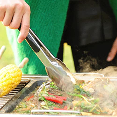 Kochzange Küchenzange aus Edelstahl, zum Braten, Kochen, Brot, Länge: 24,0 cm, Flexibel einsetzbar