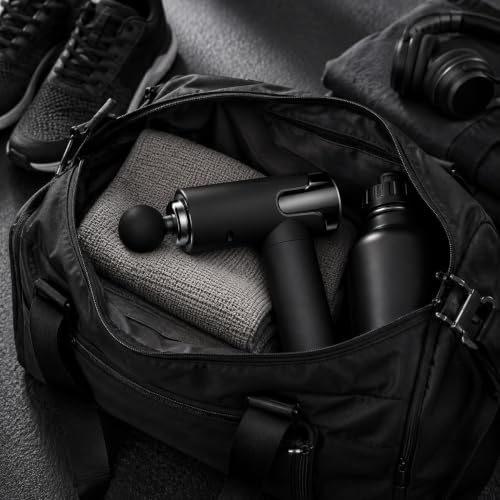 Image of Foot Massager, 4 Heads, 6 Speed, Handheld, Percussion Muscle Massager for Full Body Relief Muscle Relaxation of Neck, Shoulder, Back, Foot for Men & Women - Corded (Black-1)