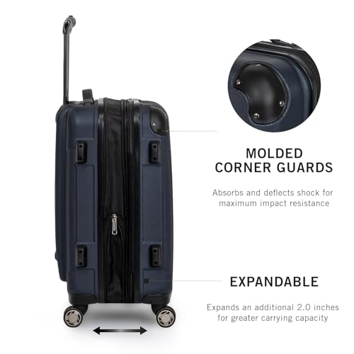 Image of Kenneth Cole Reaction Renegade Collection, Navy Blue, 3-Piece Set (20 inch /24 inch /28 inch), Navy Blue, 3-Piece Set (20 inch /24 inch /28 inch), Renegade Collection