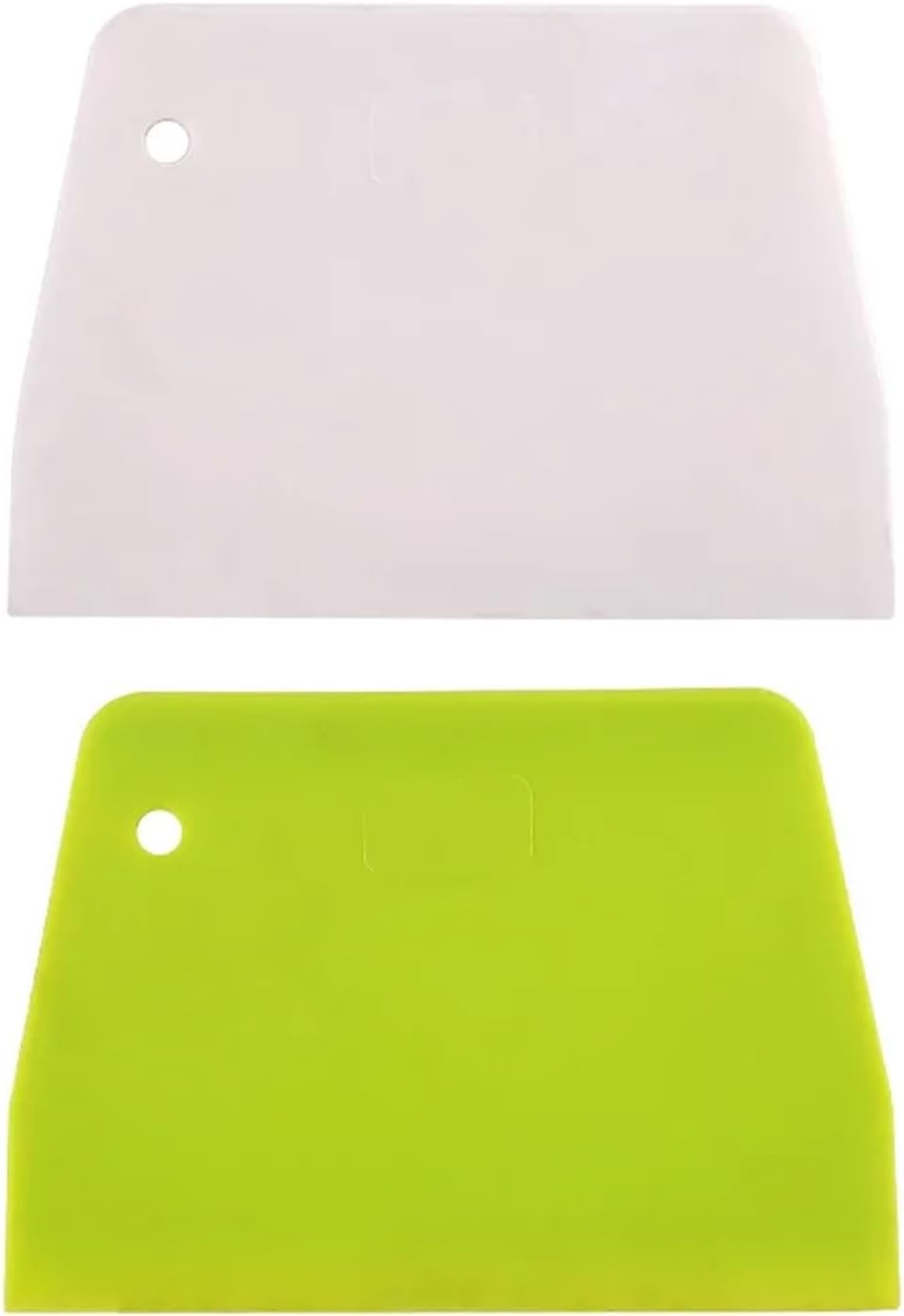 14 PCS Cake Scraper Baking Tool Plastic Scraper DIY Pastry Cream Spatula Trapezoidal Dough Cutting Knife Cake Divider Kitchen Accessories(Green 2pcs)