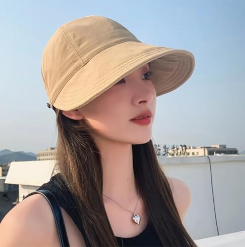Image of HSR Women Wide Brim Sun Hat | Versatile Casual Sunshade Bucket Hat for Women | UV Protection Summer Cap