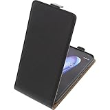 foto-kontor Tasche kompatibel mit Bq Aquaris V Plus/VS Plus Smartphone Flipstyle Schutz Hülle schwarz