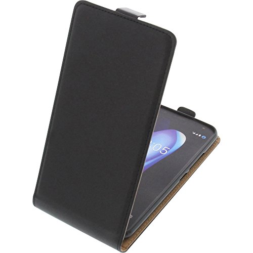 foto-kontor Tasche kompatibel mit Bq Aquaris V Plus/VS Plus Smartphone Flipstyle Schutz Hülle schwarz