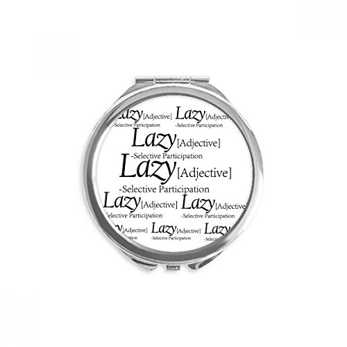 Miroir de poche lazy maquillage compact pour corriger vos imperfections