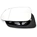 Price comparison product image Passenger left hand side Heated wing door Silver mirror glass with backing plate #W-SHY/L-VOC3010 [Clip On]