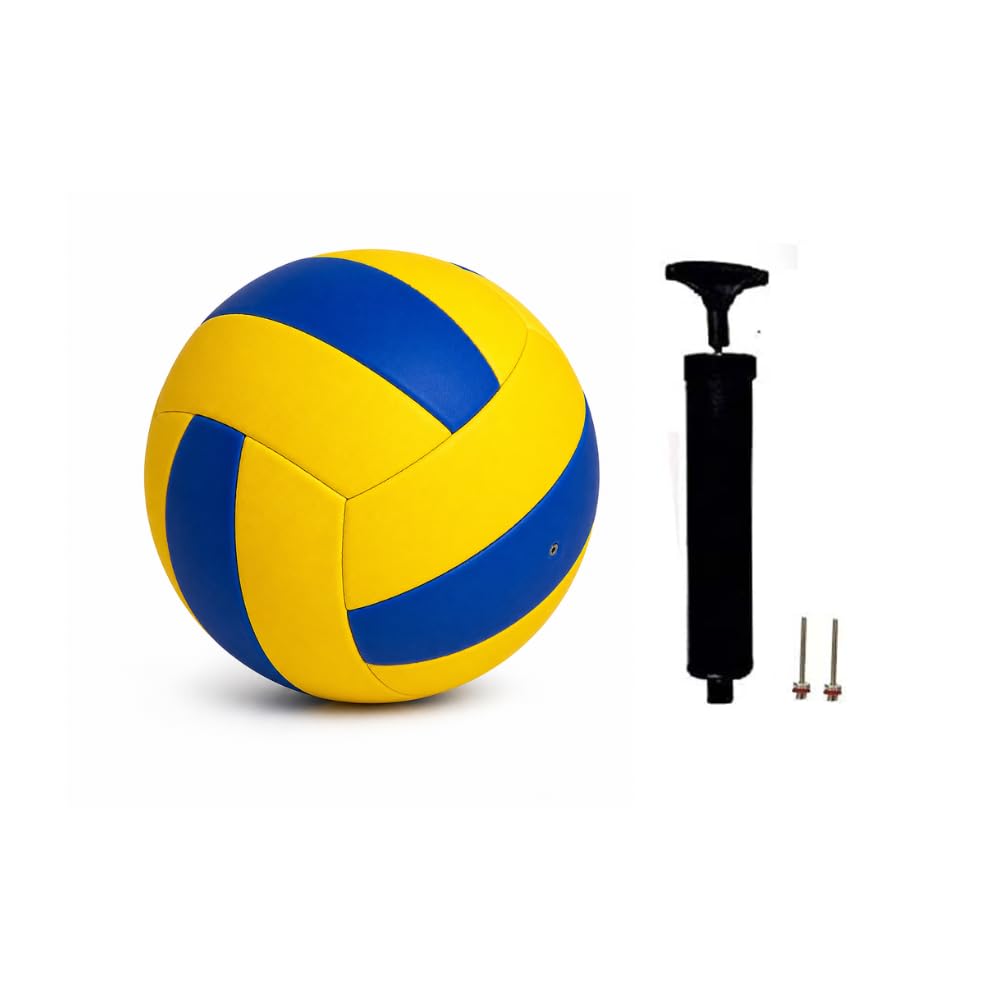 Krishna Professional Volleyball with Air Pump | Durable Rubber Material for Outdoor & Indoor Play | Training for Men, Women & Kids, Size 5-image-20