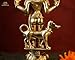 Ganeshaartsncrafts Brass Bhairava Statue 11.4 Inch Kaal Bhairav Idol with Dog Dandapani Vajrabhairava Yamantaka Murti Hindu God Figurine for Home Temple - Diwali Gift