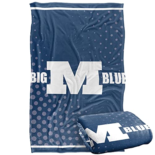 Millikin University Big, 36"x58" Logo Dots, Silky Touch Super Soft Throw