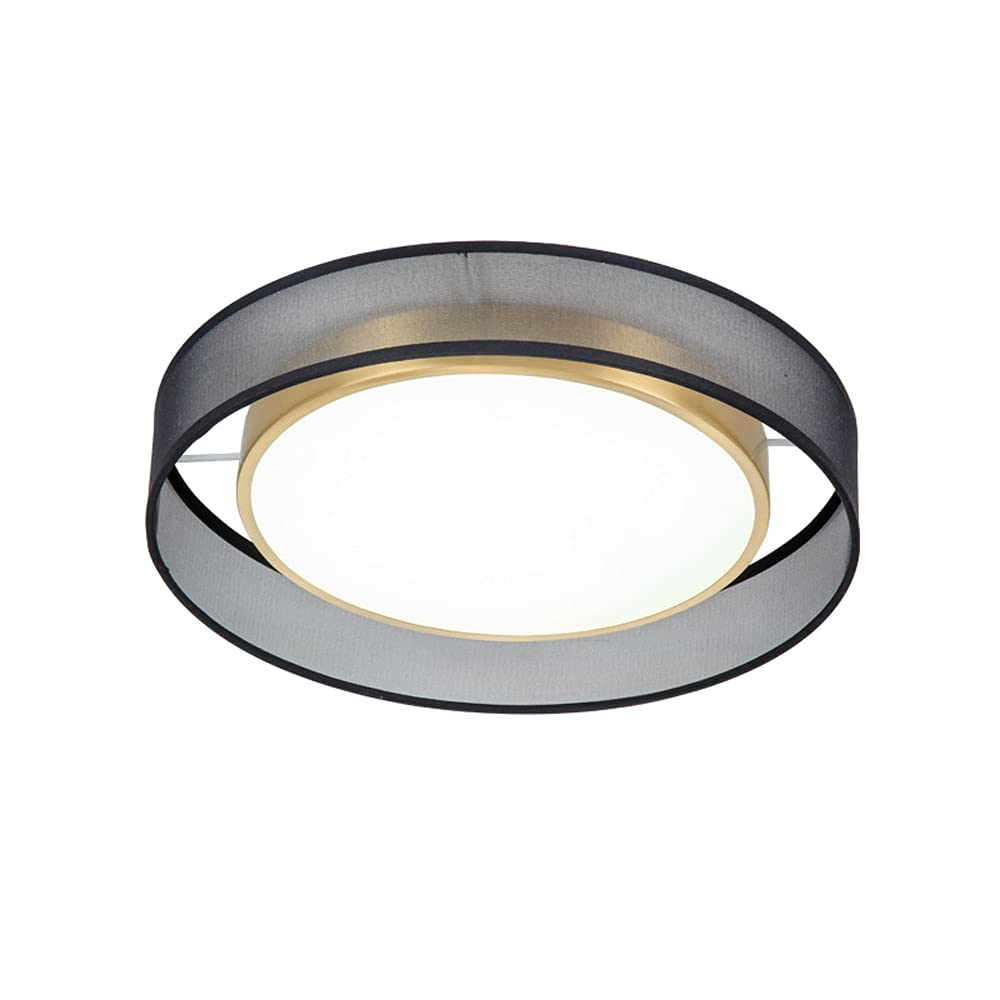 Plafonnier LED doré 24W dimmable pour salle à manger et salon moderne