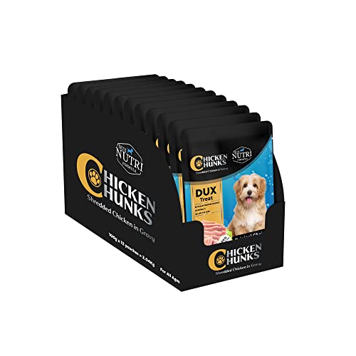 Dog Chicken Gravy Pouches - 100 GM (Pack of 12) | Ocean Protein Source, Omega 3, Low Fat Diet | Wholesome Canine Feast for Health and Flavor!