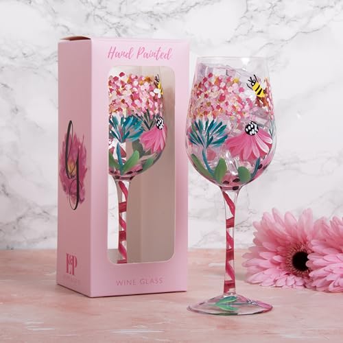 Lesser & Pavey Wild Garden Wine Glass Lynsey Johnstone for Home & Restaurants - Image 2