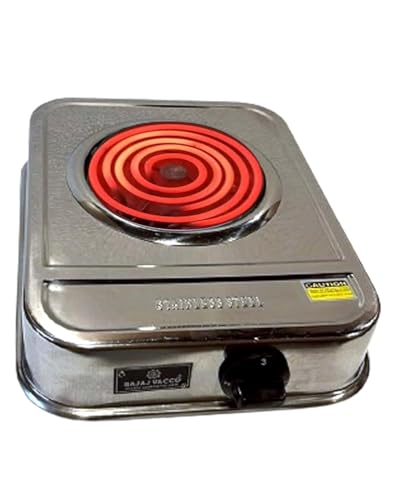 Image of Bajaj Vacco Coil Hot Plate 2000W Stainless Steel Long Body HP-05