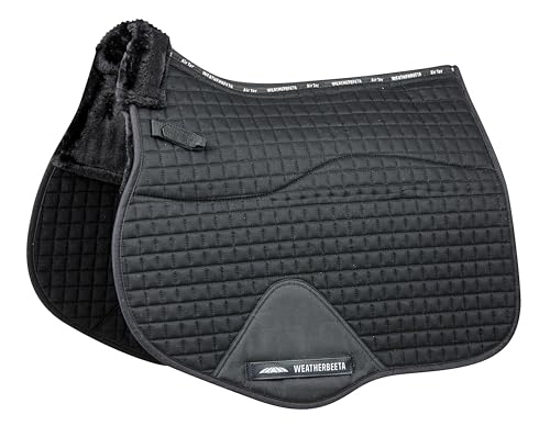 Image of WeatherBeeta Prime Air-Tec Comfy Fleece All Purpose Saddle Pad, Black, Small