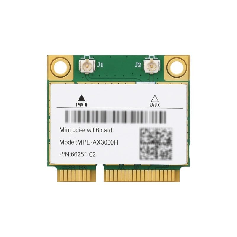Image of Legacy Mini-PCIe Wi-Fi Card for Intel AX200 | Half Mini PCIe Network Card | 2.4 GBP with Bluetooth 5.2 Support | HMC WLAN Replacement Part AX200.HMWG Wi-Fi Card AX200HMW