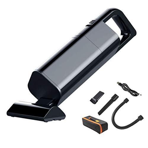 ZATOTOO Akkusauger Handstaubsauger, Akku Staubsauger Auto, Trocken und Nass, Haushaltsauto mit Doppeltem Verwendungszweck, 12 V, 120 W, Leistungsstark, Tragbar, Leicht, Schwarz