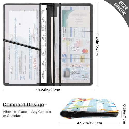 Organizador para auto de cuero miniatura 3