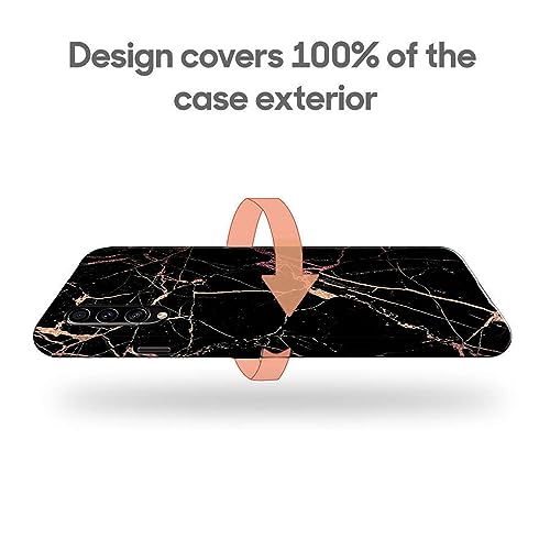 Image of COLORflow Back Cover Compatible with Samsung Galaxy A70 | Beautiful Black Golden Marble | Designer Printed Hard CASE Bumper Back Cover