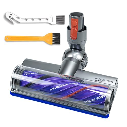 JUYLTOOL Cepillo Turbina Antienredos para Dyson V7 V8 V10 V11 V15 Aspiradoras, Cepillo Motorizado con Luce LED para Dyson SV10 SV11 SV12 SV14 para Moquetas y Suelos Duros