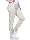 replay jeans herren beige Diagonale Knopfleiste Buena Vista Jeans Hosen Damen - Malibu - Stretch Twill - Sand - beige - Gr. S