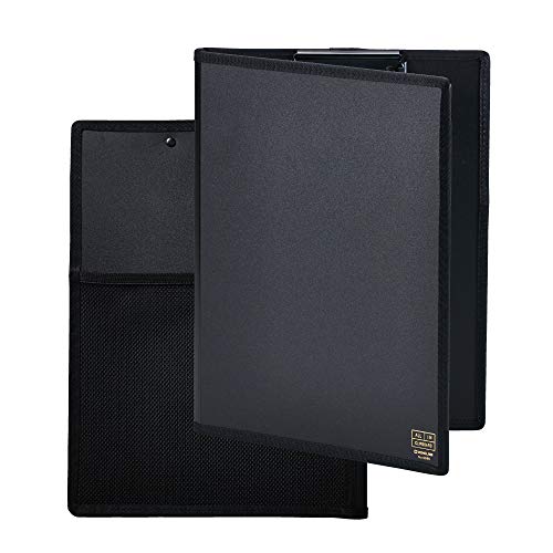Porte-bloc King Jim 5995 A4 pliage double noir avec couverture intégrale