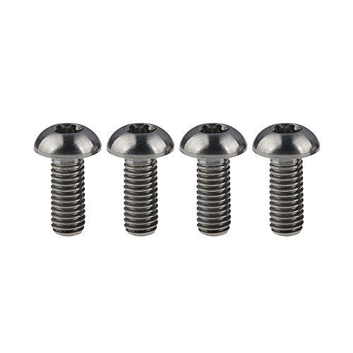 Yaruijia Lot de 4 vis en titane pour porte-bidon M5 x 12 mm (normal)