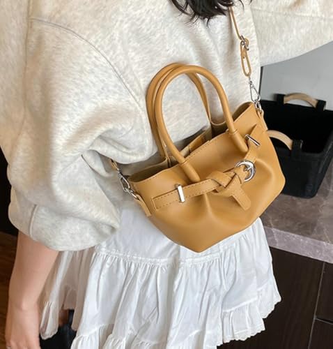 Women’s Crossbody Bag with Metal Detail Adjustable Designer Shoulder Bag 2025 Lightweight Mini Handbag for Daily Use2