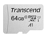 Transcend Highspeed 64GB micro SDXC/SDHC Speicherkarte (für Smartphones, etc. und Digitalkameras) / 4K, Class 10, UHS-I, A1 – TS64GUSD300S-A (mit Adapter) Transcend Highspeed 64GB micro SDXC/SDHC Speicherkarte (für Smartphones, etc. und Digitalkameras) / 4K, Class 10, UHS-I, A1 – TS64GUSD300S-A (mit Adapter)