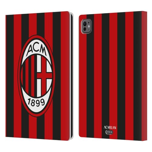 Coque iPad Pro 11 M4 AC Milan anti-rayure avec support portefeuille