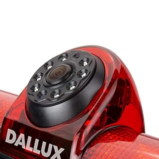 DALLUX Savana Cargo Van Brake Light Backup Camera for Transporter Chevrolet Express/GMC Savana 2003-2019/Chevy Explorer Van,3rd 170°Angle Waterproof Microphone Built-in Adjustable Lens Roof Mount Cam