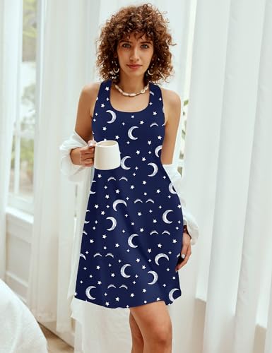 Image of Avidlove Sleepwear for Women Tank Nightgown Chemise Racerback Sleeveless Sleep Dress