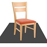 Protector Suelo Silla Ruedas 90 x 150 cm Antideslizante Alfombra con Textura Antiarrayado Lavable Silla de Oficina, Parquet, Escritorio O Gaming, Gris Oscuro