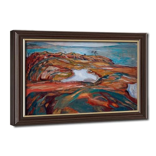Impression sur toile Munch anti-reflet avec cadre suspendu pour embellir un mur vide