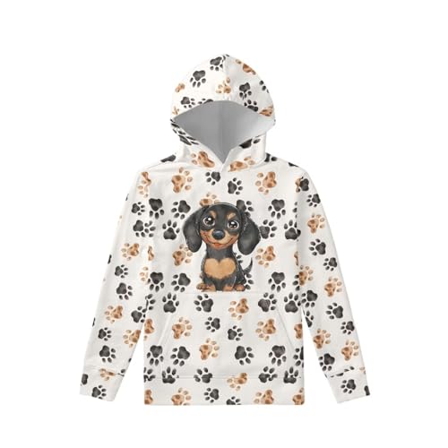 Image of Coloranimal Unisex Girls and Boys Long Sleeve Hoodies Hoody Athletic Pullover Sweatshirts Tops Age 6-16year