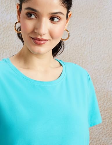 Image of Amazon Brand - Symbol Women's Cotton Stretch Regular Fit Round Neck Sleeveless T-Shirt (Available in Plus Sizes)