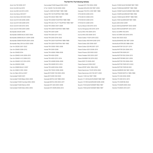 Itp Holeshot Tire 21X7-10 For Yamaha Banshee 350 1987-2006 #TOP1