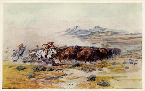 Peinture pour la décoration de la chambre à coucher : toile Charles Russell 60x90