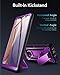 YOUMAKER Kickstand Case for Galaxy Note 9, Full Body with Built-in Screen Protector Heavy Duty Protection Shockproof Rugged Cover for Samsung Galaxy Note 9 6.4 Inch - Purple