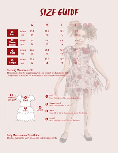 Disfraz de muñeca vudú para niñas Halloween talla L miniatura 5