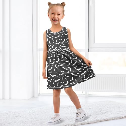 panksolu Girls Dress Sleeveless Cute Cats Cartoon Kitty Girl Casual Summer Dresses Girls Sundress for 2-8 Years4