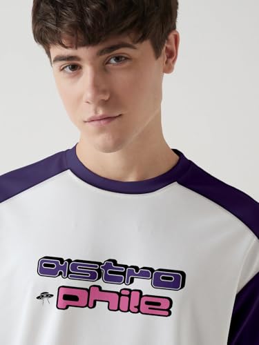 Image of crazymonk Base Ball Team Graphic Printed Oversized T-Shirt - Multi Color