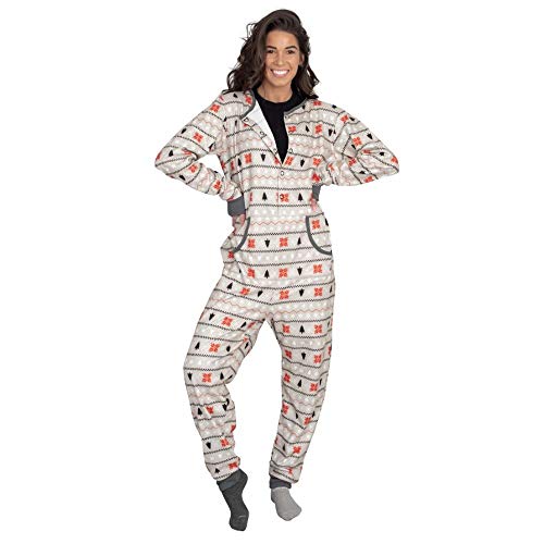 Custom Add Your Text Butt Flap Family Christmas Pajama Union Suit4