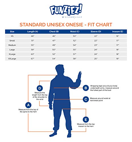 Adult Onesie Halloween Costume - Animal And Sea Creature - Plush One Piece Cosplay Suit For Adults, Women And Men Funziez! #TOP5