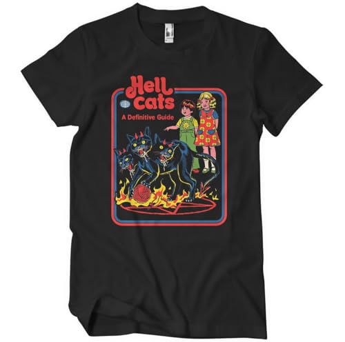 T-Shirt Hell Cats Steven Rhodes Homme Vetement Graphique Vintage Noir