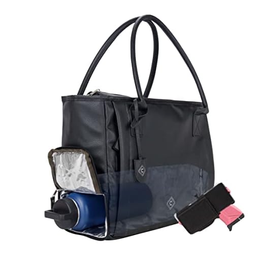 Allen Company Girls with Guns 'Casual Cosmic' Concealed Carry Purse w/Large Insulated Thermal Pocket, PU Leather, Black