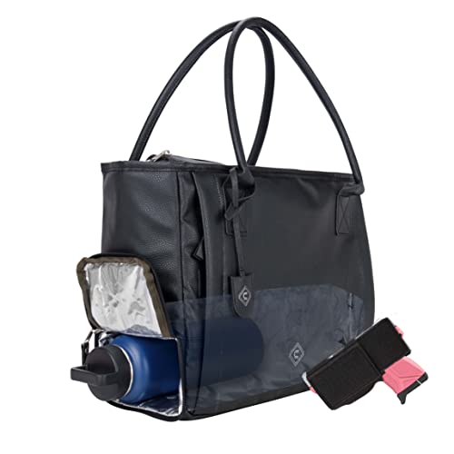 Allen Company Girls with Guns 'Casual Cosmic' Purse w/Large Insulated Thermal Pocket, PU Leather, Black