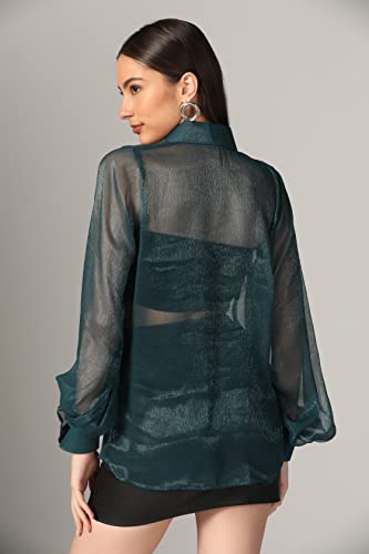 Image of GRECIILOOKS Shirt for Women | Women Shirt | Long Shirt for Women | Shirt Tops for Women | Oversized Shirt for Women